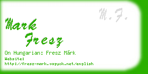 mark fresz business card